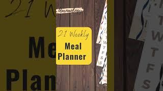 21 weekly meal planner on Etsy Shop named Aarnaology #etsy #planner #aarnaology