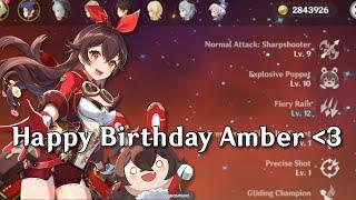 Happy Birthday Amber! : Amber Showcase || Genshin Impact