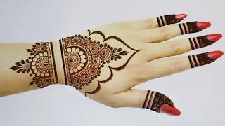 Back hand mehndi design simple arabic| easy latest mehandi design |mehndi design in beautiful mehndi