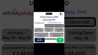 Virtual Galaxy Infotech Limited IPO #ipo#sme