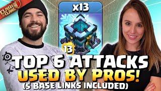 Best TH13 Attack Strategies (and 5 BASES WITH LINKS) PROS use to WIN CHAMPIONSHIPS! Clash of Clans