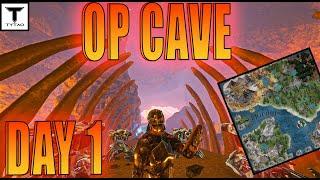How We Claimed The Most OP Cave Day 1 On Ark Fjordur