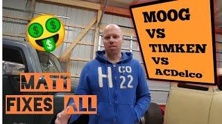 Moog vs Timken vs ACDelco Wheel Bearing Product Review