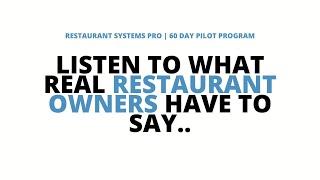 Restaurant Systems Pro - Testimonial - Full Length