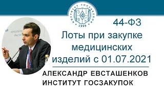 Лоты при закупке медицинских изделий (обучение госзакупкам по Закону № 44-ФЗ), 24.06.2021