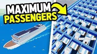 I Got MAXIMUM Passengers.. And Made MILLIONS Easy (Roblox Cruise Ship Tycoon)