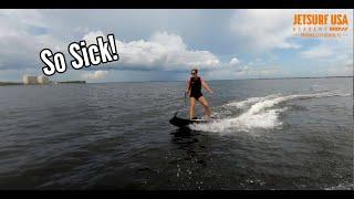 INSANE JET POWERED BOARD! | Jetsurf USA