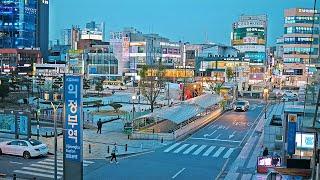 [4K] Korea Night Walk - Uijeongbu, Rodeo&Budaejjigae Street (Army Stew) | 의정부역 야간 산책 - 구시가지와 부대찌개거리