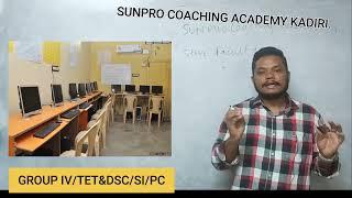 Sunpro Coaching Academy Director Announcing Time Table