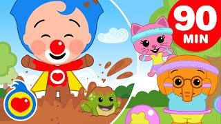 Playing In the Mud + More Kids Songs  Plim - The Kindness Hero (90+ Min)