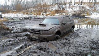 Жёсткое испытание subaru forester. Offroad на любимом болоте.