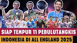 SIAP TEMPUR11 WAKIL INDONESIA DI TURNAMEN ALL ENGLAND 2025!#badminton #bulutangkis #allengland