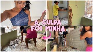 NÃO ACREDITO NISSO/ ACABANDO A BAGUNÇA/PINTAMOS AS JANELAS + reta final #diariodereforma #vlog