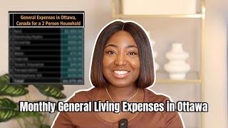 Monthly General Living Expenses in Ottawa, Ontario, Canada for a 2 Person Household (Estimate)