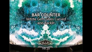 SICIS: Bar Counter Vetrite Gemglass Curved and Backlit step by step.