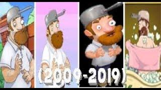 Evolution of Crazy Dave | PvZ, PvZ 2, PvZGW, PvZGW 2, PvZ Heroes, PvZ BfN, PvZ3 (2009 - 2020)