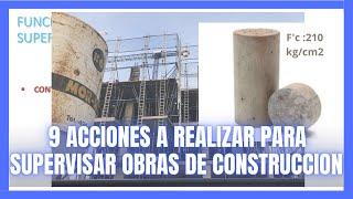 🟠FUNCIONES DEL SUPERVISOR DE OBRAS🟠 -  Ingeniero Civil .