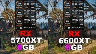 RX 5700 XT vs RX 6600 XT - Test in 10 Games (Tested in 2024)