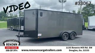 7X16TA CHARCOAL POLYCORE BLACKOUT Enclosed Cargo Trailer