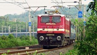 Brand NEW WAP-4 Locomotive Curving At High Speed !!