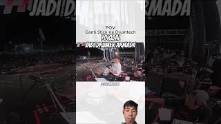 GANTI STICK KE DRUMTECH YOIQBAL #greenscreen #shortvideo #drums #drumndrum #armada #drumtech