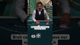 Table lost out on two big hands smh #blackjack #shortsviral #onlinegambling #onlineblackjack