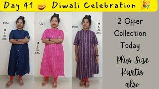 Day 41 - Princess Cut Kurtis and Plus Size Collection | Pragnya Collections #diwali