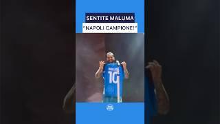 LA STAR COLOMBIANA URLA “#NAPOLI CAMPIONE!” #spazionapoli #napoli #maluma #malumanapoli #napul3