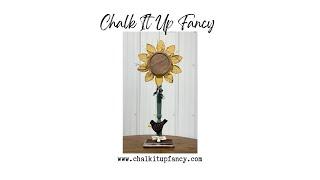 Sunflower Decor on a post