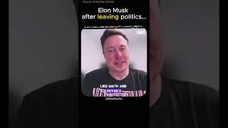 What Elon Musk is doing after stepping away from politics. #shortsfeed #usa
