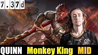  QUINN [Monkey King MID 7.37D - DOTA 2 HIGHEST MMR MATCH#dota2  #dota2gameplay  #quinn