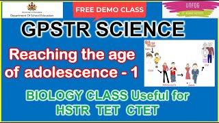 #GPSTR_science_classes_in_English - Reaching age of adolescence (I) #gpstr_biology_syllabus (6-8)