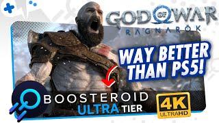 God of War RAGNAROK on BOOSTEROID | BEST Way to Play at 4K 120 FPS!