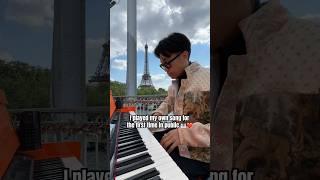 I played my own song for the first time in public 