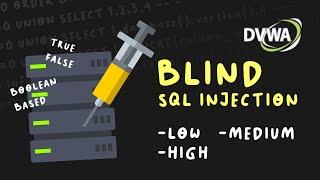 DVWA - Blind SQL Injection ( Low, Medium, High )