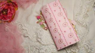 Vintage Style Pink Journal ft Lavish Laces