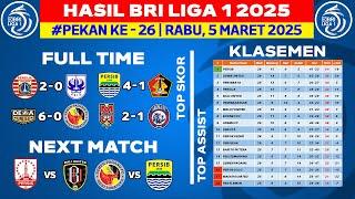 Hasil Liga 1 Hari Ini - Persib vs Persik - Klasemen BRI Liga 1 2025 Terbaru - Pekan ke 26