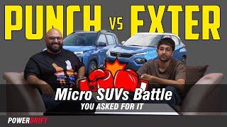 Hyundai Exter vs Tata Punch — You Asked For It! | PowerDrift