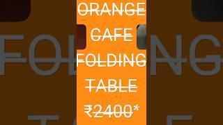 ｏｒａｎｇｅ  ｆｏｌｄｉｎｇ  ｃａｆｅ  ｔａｂｌｅ #cafe #cafeteria #cafetable #foldingtable #foldingfurniture #furniture