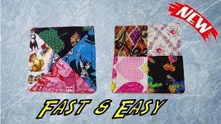 How To Sew The Easiest Scrappy Pot Holders