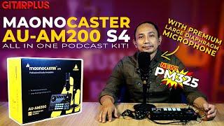 REVIEW PAKET MAONOCASTER AU-AM200 S4, ALL IN ONE PODCAST KIT WITH PREMIUM LARGE DIAPHRAGM MICROPHONE