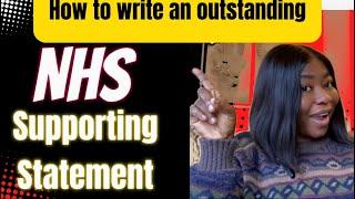 Learn how to write exceptional and outstanding NHS supporting statement