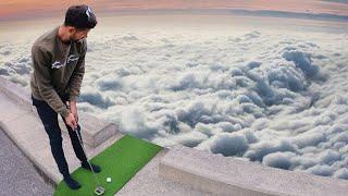 Worlds Highest Mini Golf Hole-in-One!