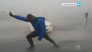 Storm Chaser Battles Hurricane Irma’s Powerful Winds | NBC News