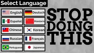 Flags Are Terrible At Representing Languages