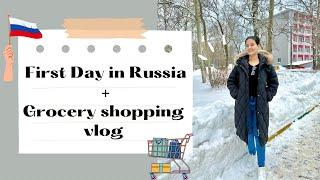 My FIRST DAY in RUSSIA!!!+ Grocery shopping vlog