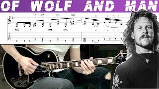 METALLICA - OF WOLF AND MAN (Guitar cover with TAB | Lesson)