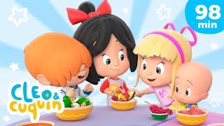 Fruits and Veggies' Song  and more Nursery Rhymes by Cleo and Cuquin | Children Songs