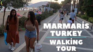 Marmaris Walking Tour August 2022 | Travel Turkey [4K UHD 30 fps]