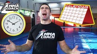 MMA Training Schedule: 7 tips to organize it